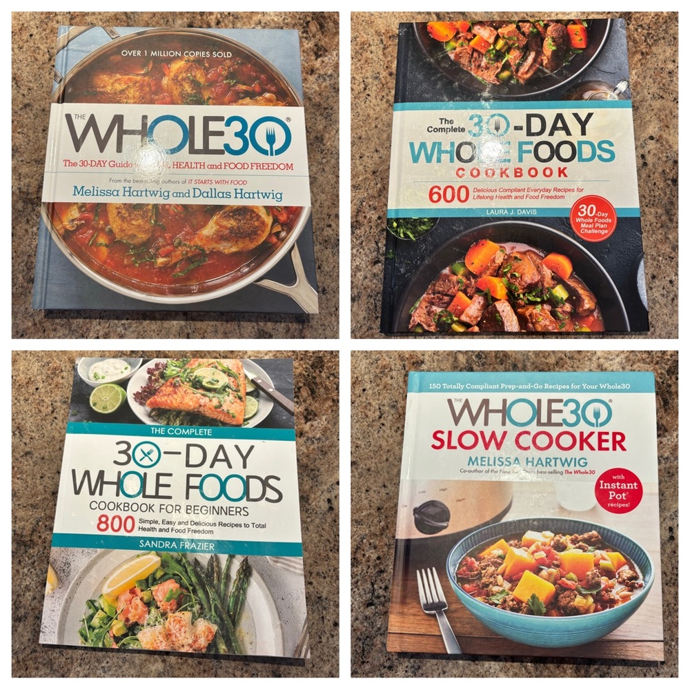Lot of 4 Whole 30 Diet Books